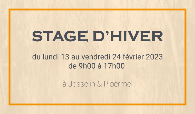 Lire la suite à propos de l’article Stage d’hiver 2023