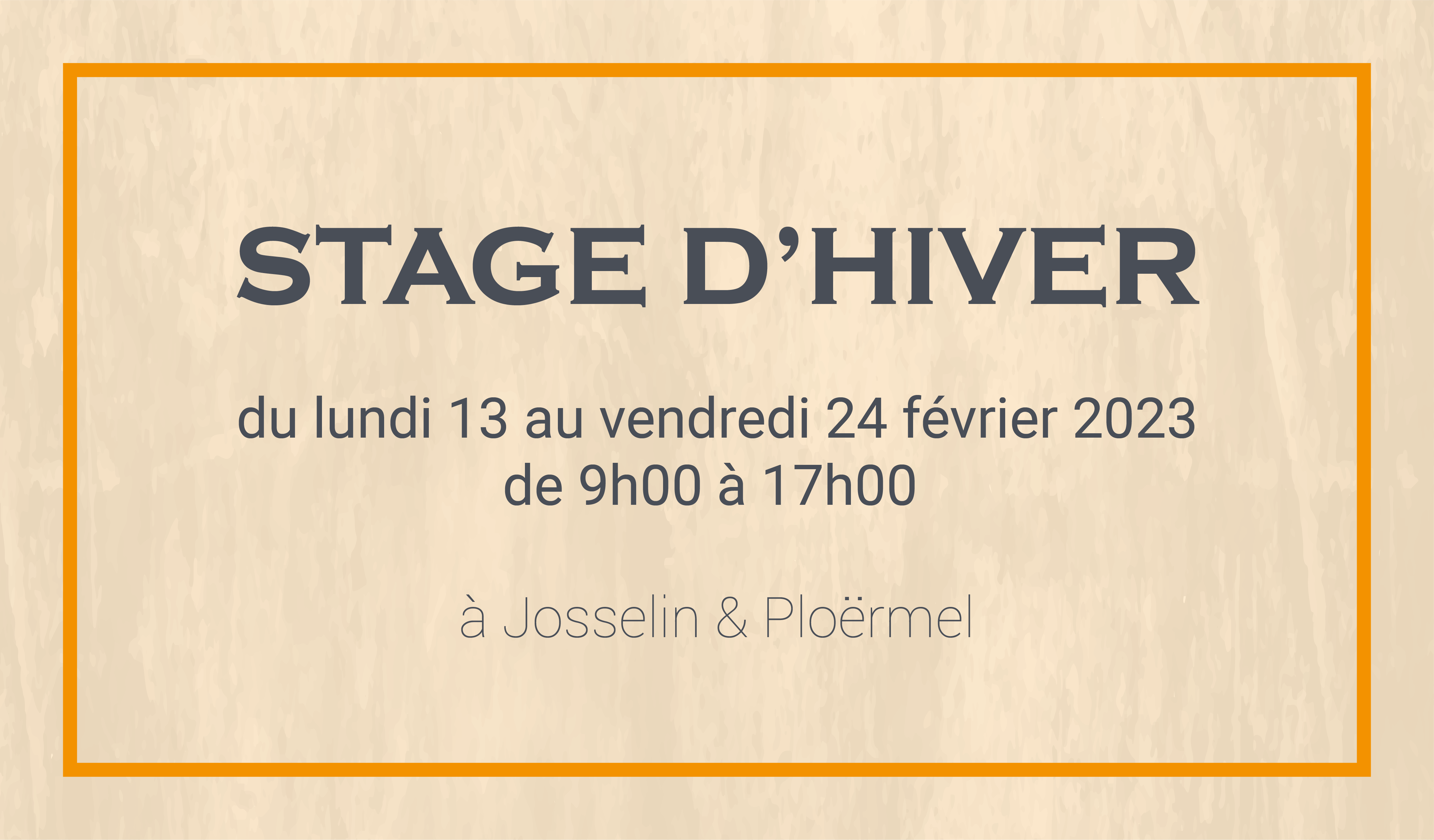 You are currently viewing Stage d’hiver 2023