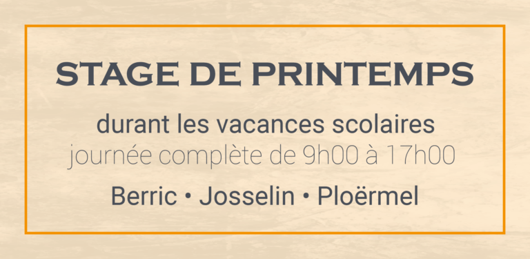 Lire la suite à propos de l’article Stage de Printemps 2023