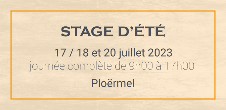 Lire la suite à propos de l’article Stage d’été 2023